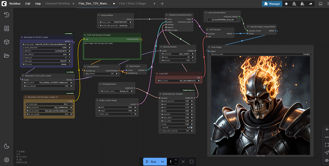 flux krea nunchaku workflow