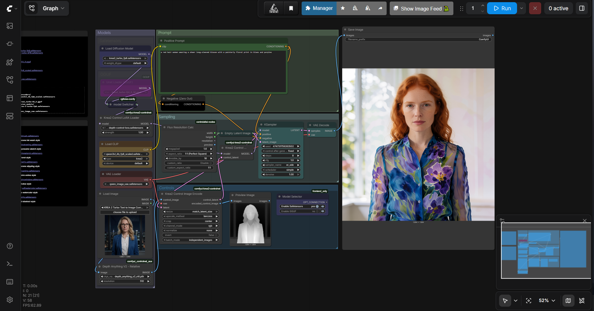 Krea 2 Image-to-Image Depth ControlNet LoRA preview