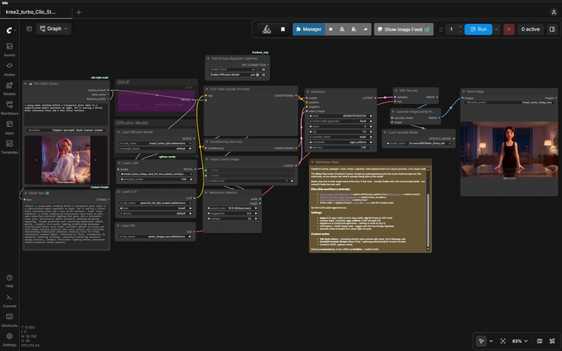 Krea 2 Turbo + Clio Style Library preview