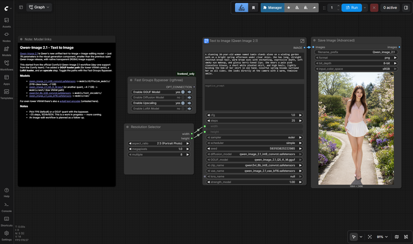 Qwen-Image 2.1 Text-to-Image preview
