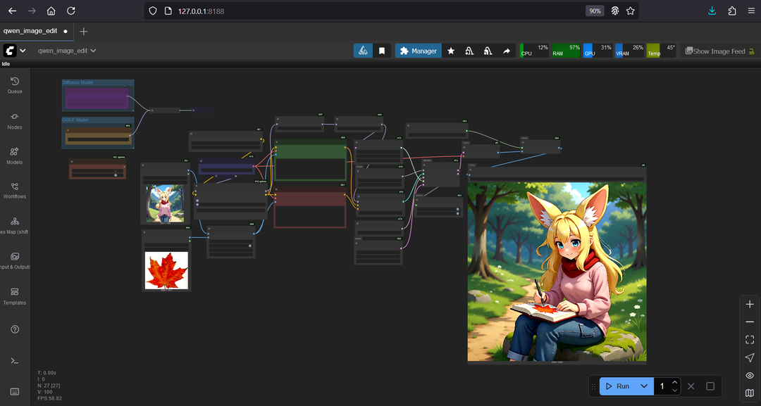 qwen image edit workflow