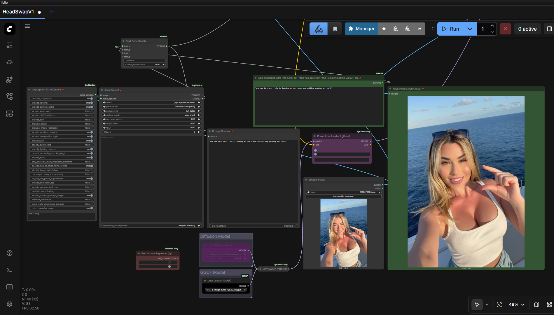 z image turbo faceswap workflow